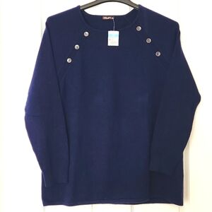 J.Mclaughlin Navy Sherman Sweater Size XL NWT